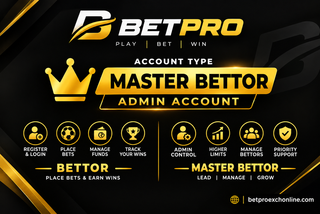 BetPro Exchange account Types