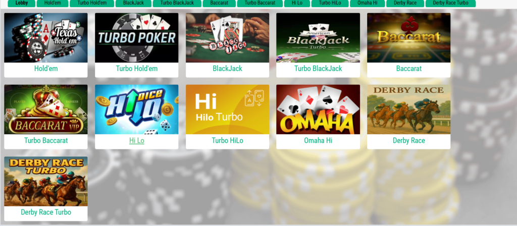 Betfair Games in betpro